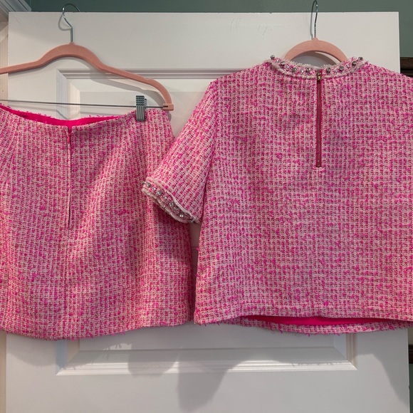 Lilly Pulitzer Vibrant Pink Tweed Set - Picture 6 of 6